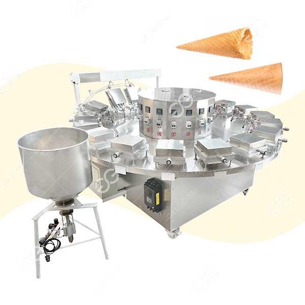 Machine De Gaufrier À Cornet De Glace SUS En 800PCS/H
