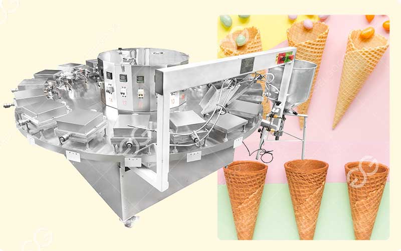 Composants De La Machine À Cornet Commerciale