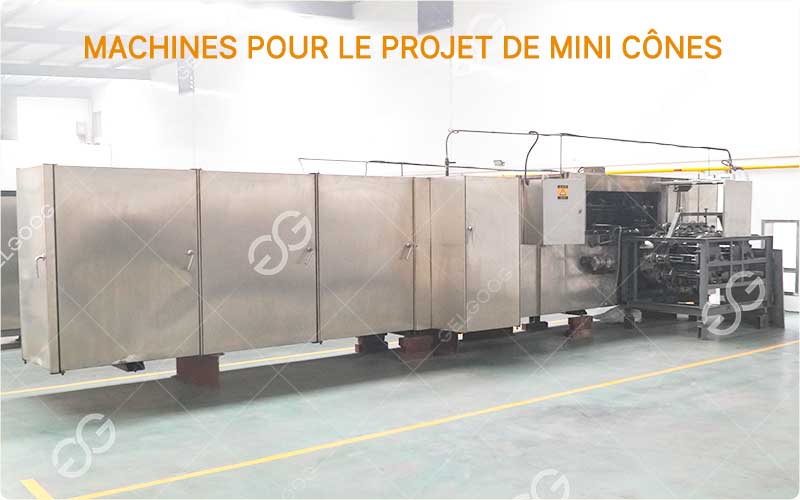 Flux De Traitement De Projet De Mini Cônes En Chocolat