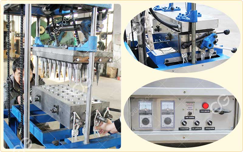 Structure De La Machine À Cônes De Glace Commerciale
