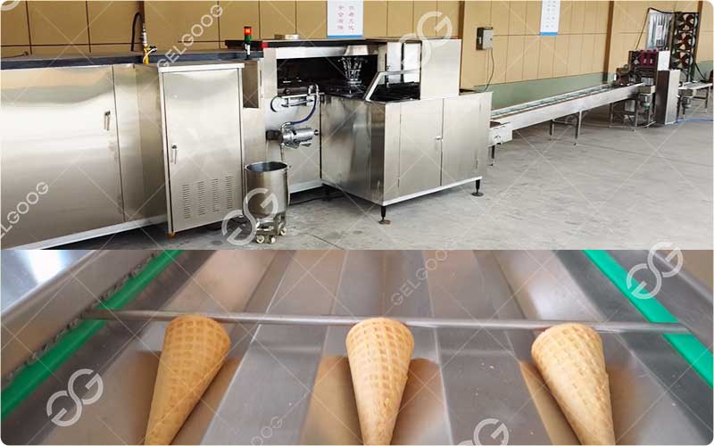 Ligne de production entièrement automatique de cornets